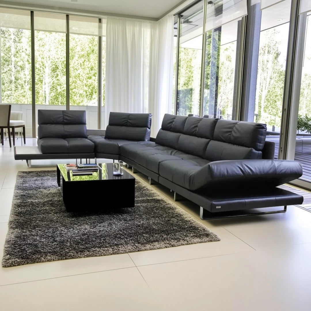 Sala Roma Natuzzi Brazo Derecho Le Mans Negro