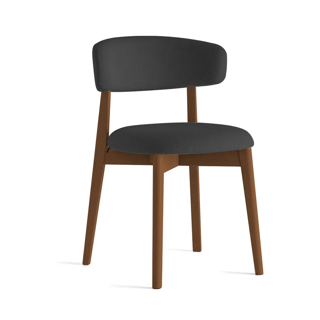 Silla para comedor Talks de tela y tipo piel. Muebles Italianos variant