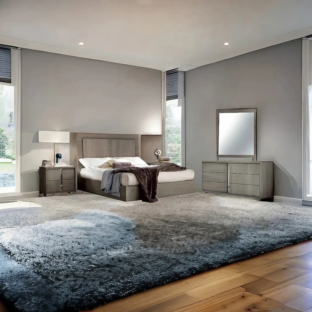 Recámara completa elegante Tivoli Queen Size. Muebles Italianos
