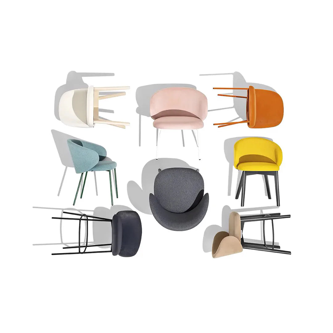 Banco alto Italiano de lujo Tuka de madera. Muebles Italianos