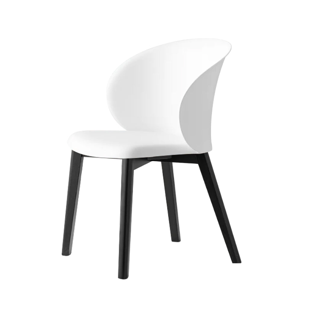 Silla sustentable Tuka con base de madera. Muebles Italianos variant