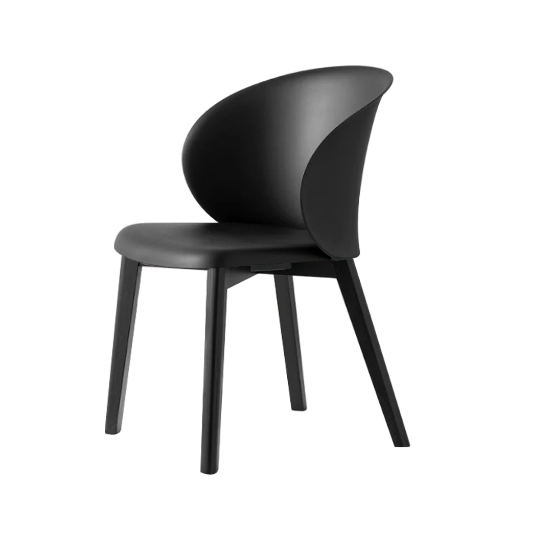 Silla sustentable Tuka con base de madera. Muebles Italianos variant