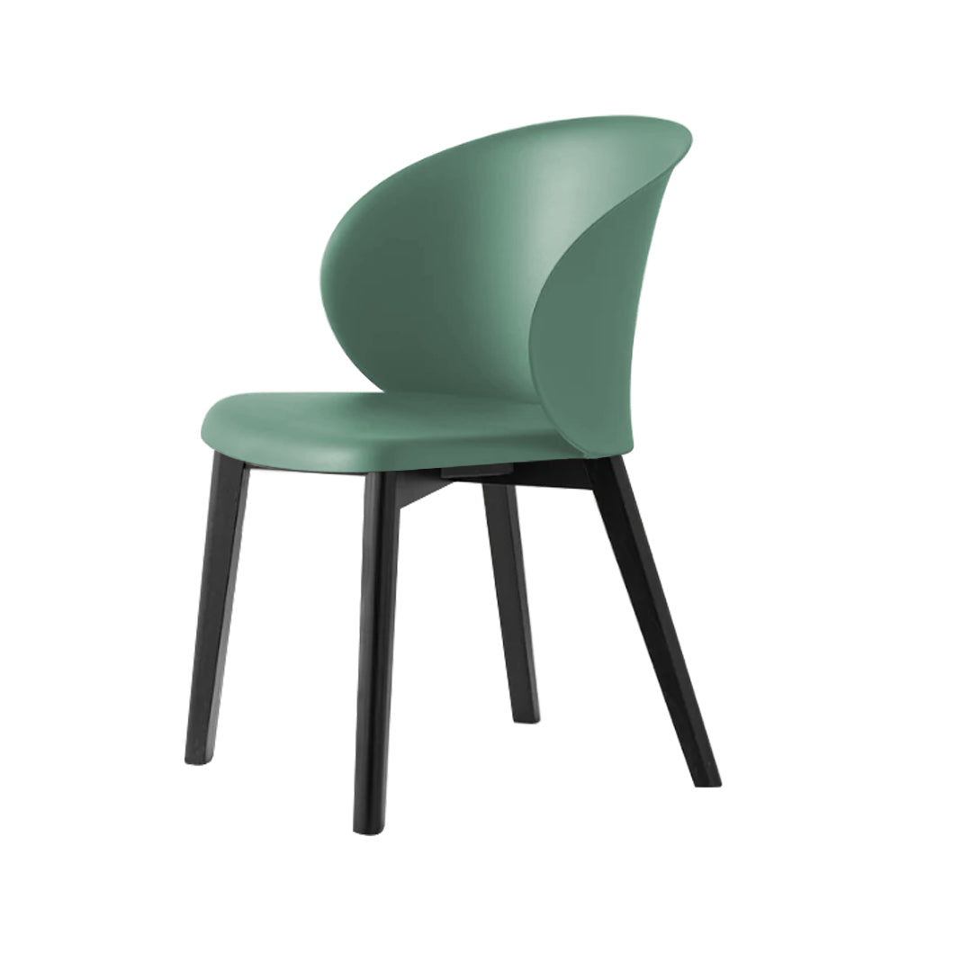 Silla sustentable Tuka con base de madera. Muebles Italianos variant