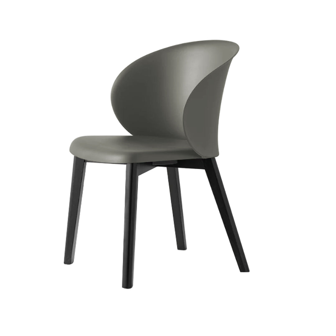 Silla sustentable Tuka con base de madera. Muebles Italianos variant