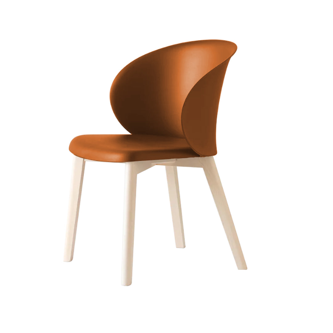 Silla sustentable Tuka con base de madera. Muebles Italianos variant