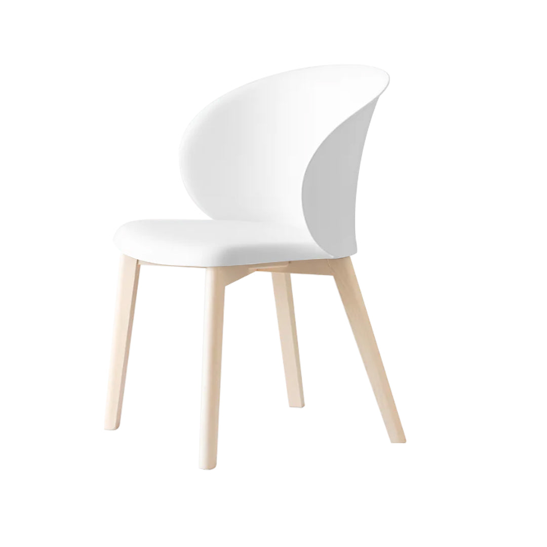 Silla sustentable Tuka con base de madera. Muebles Italianos variant