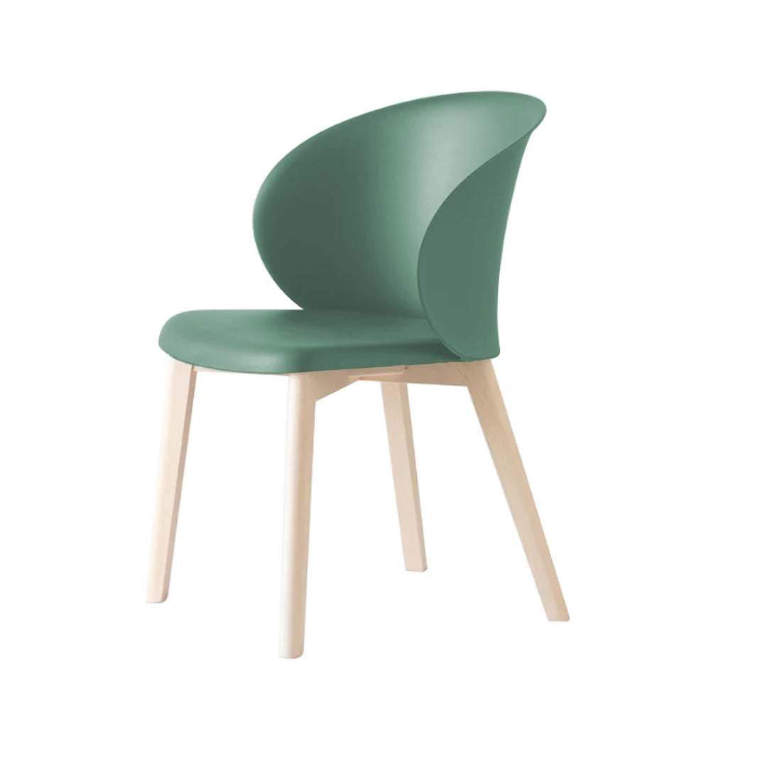 Silla sustentable Tuka con base de madera. Muebles Italianos variant