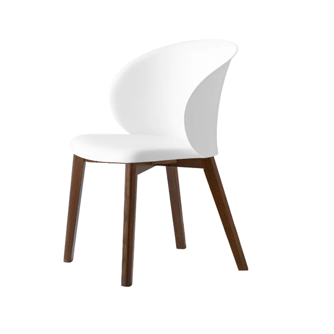 Silla sustentable Tuka con base de madera. Muebles Italianos variant