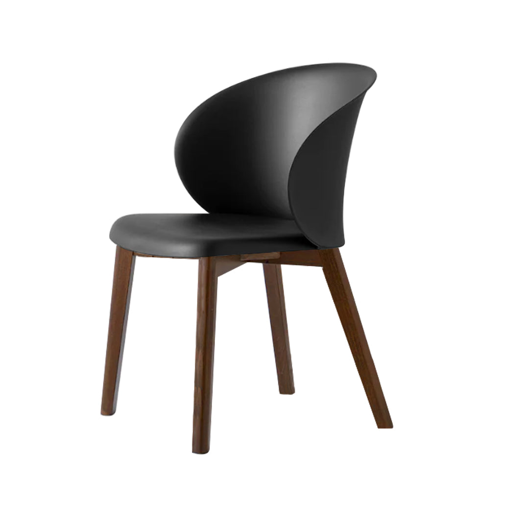 Silla sustentable Tuka con base de madera. Muebles Italianos variant