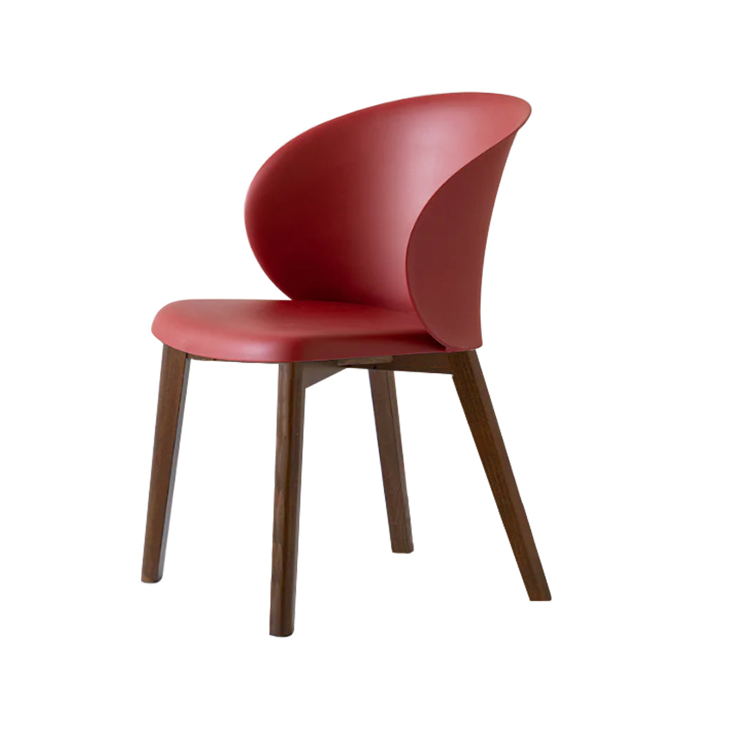 Silla sustentable Tuka con base de madera. Muebles Italianos variant