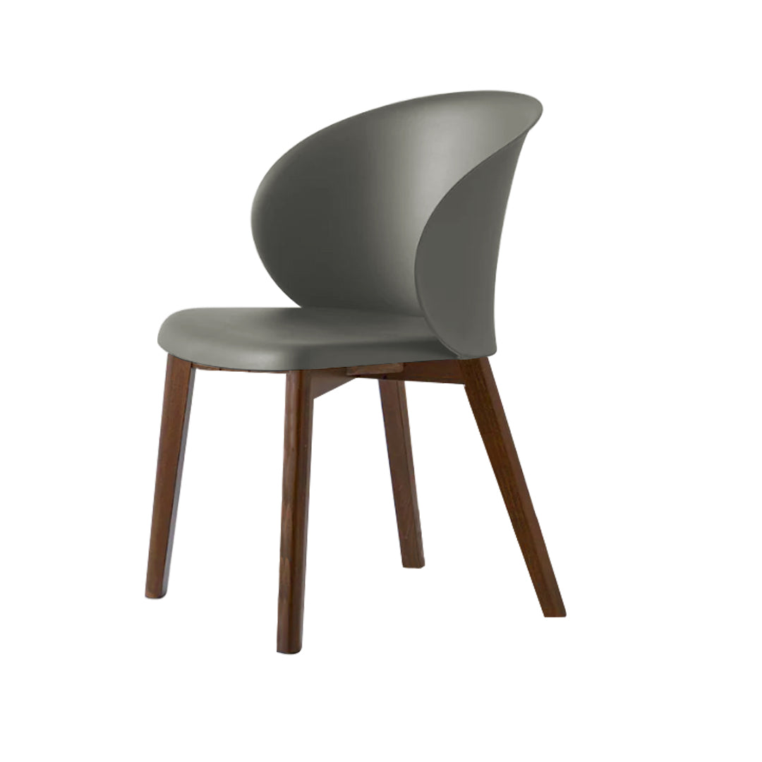 Silla sustentable Tuka con base de madera. Muebles Italianos variant