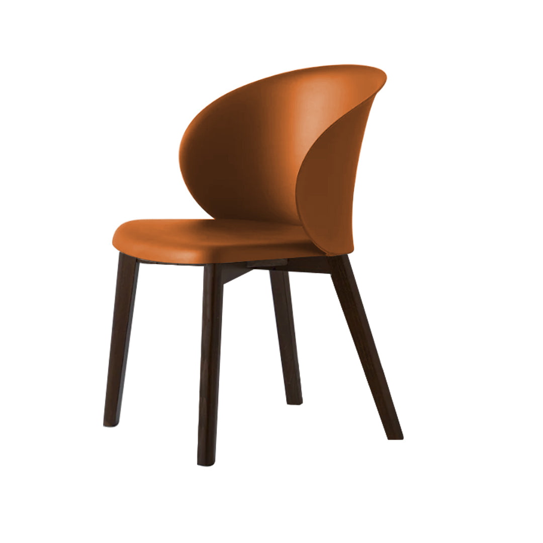 Silla sustentable Tuka con base de madera. Muebles Italianos variant