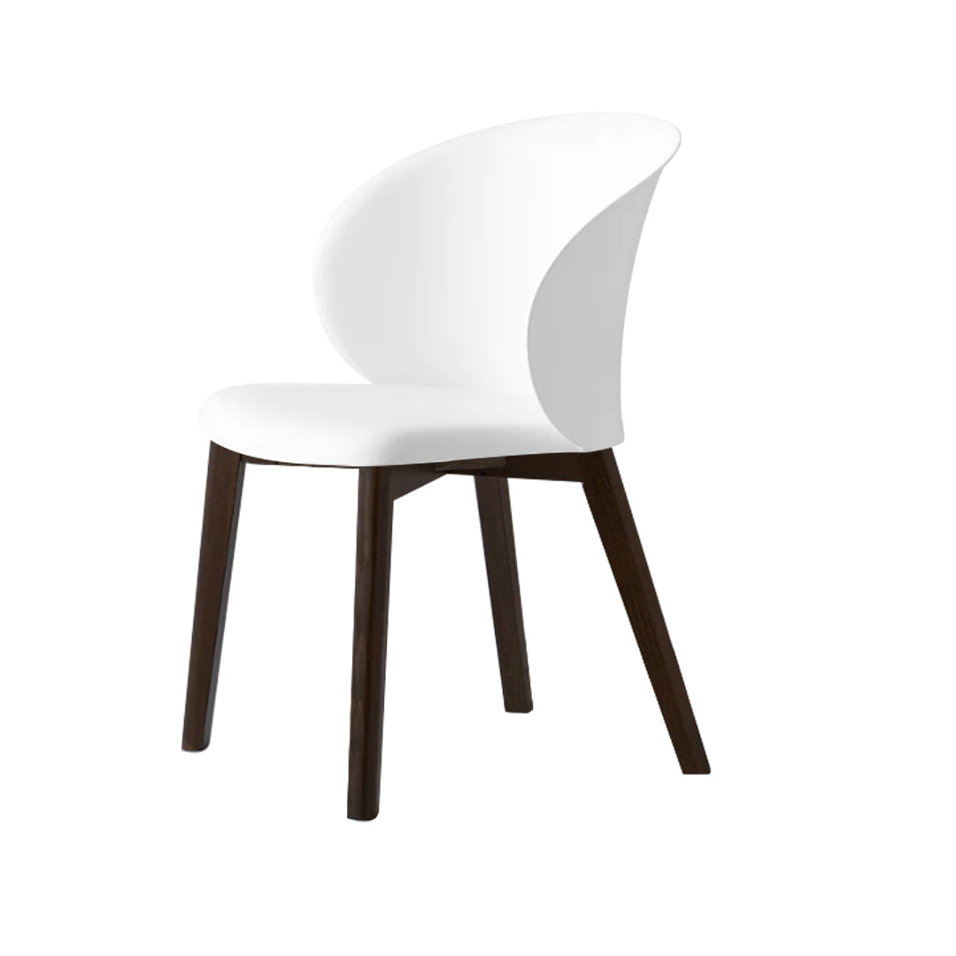 Silla sustentable Tuka con base de madera. Muebles Italianos variant