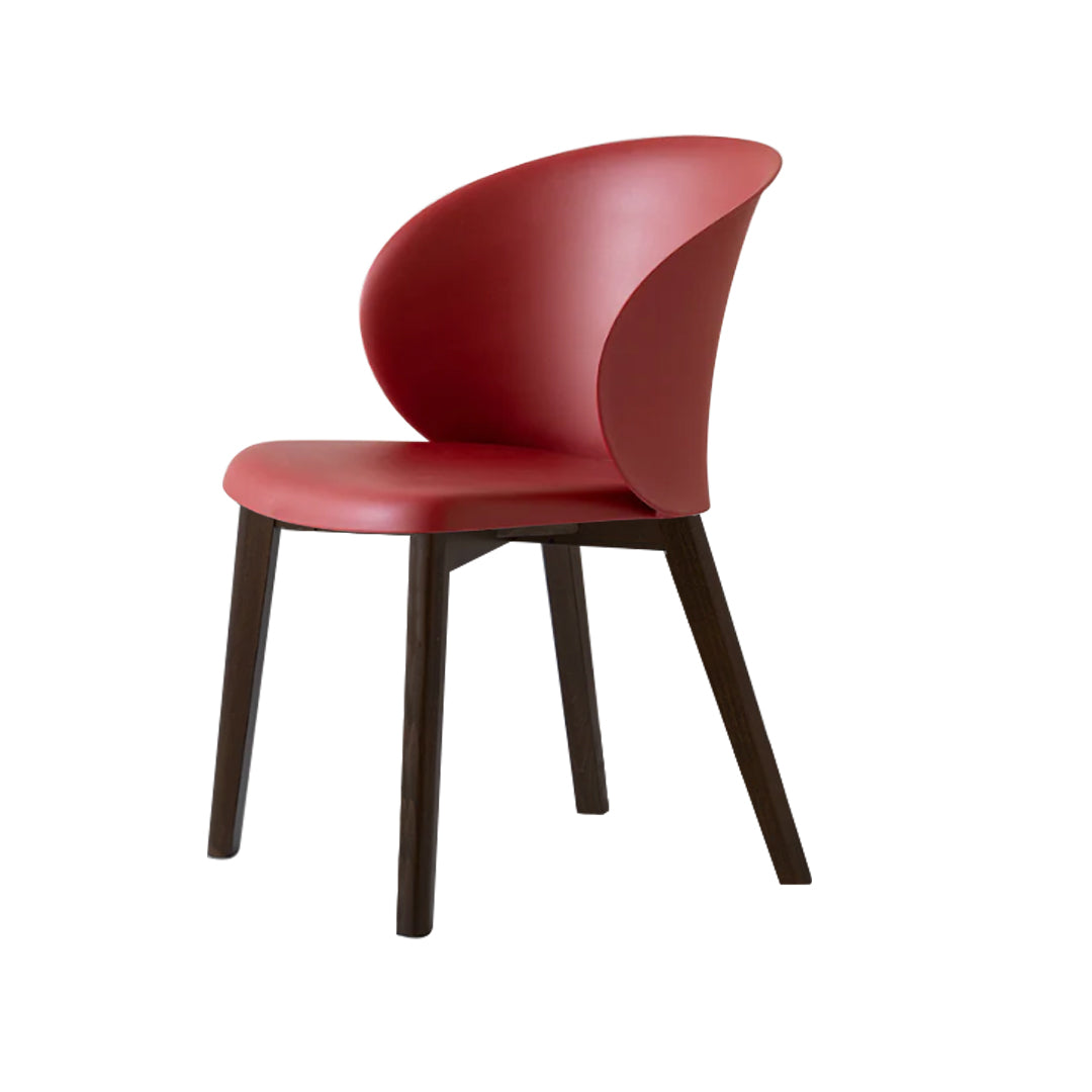 Silla sustentable Tuka con base de madera. Muebles Italianos variant