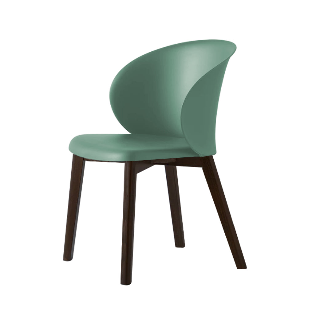 Silla sustentable Tuka con base de madera. Muebles Italianos variant