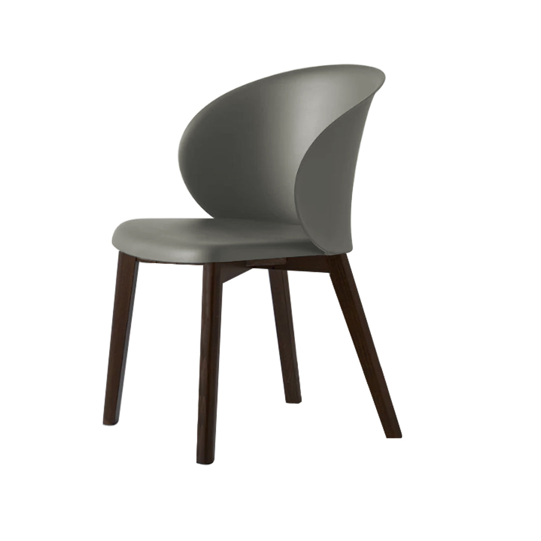 Silla sustentable Tuka con base de madera. Muebles Italianos variant