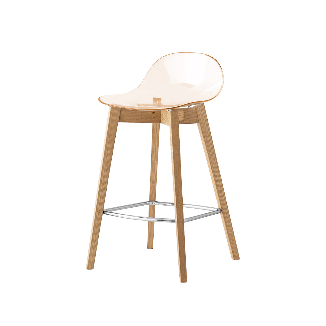 Banco para cocina Academy de madera y policarbonato. Muebles Italianos variant