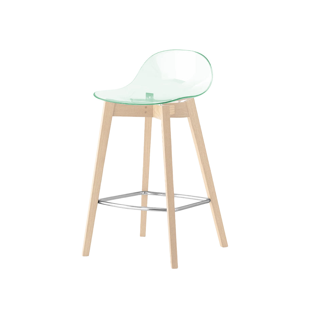 Banco para cocina Academy de madera y policarbonato. Muebles Italianos variant