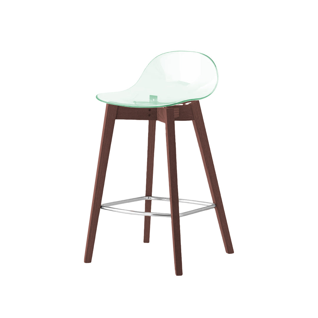 Banco para cocina Academy de madera y policarbonato. Muebles Italianos variant