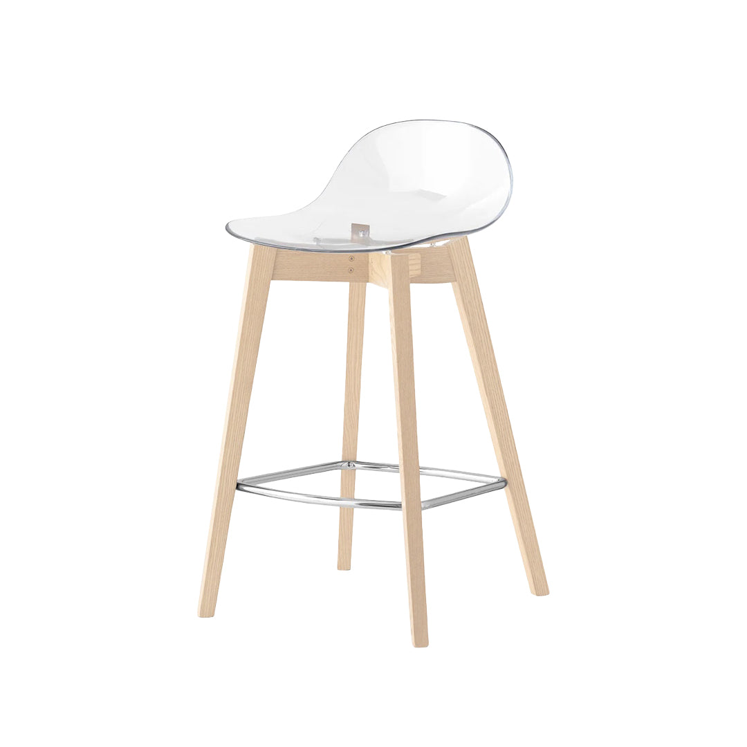 Banco para cocina Academy de madera y policarbonato. Muebles Italianos variant