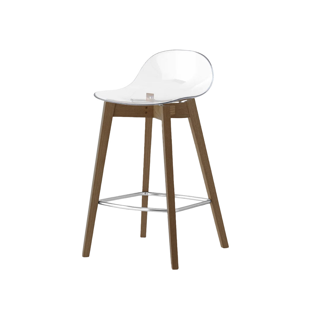 Banco para cocina Academy de madera y policarbonato. Muebles Italianos variant