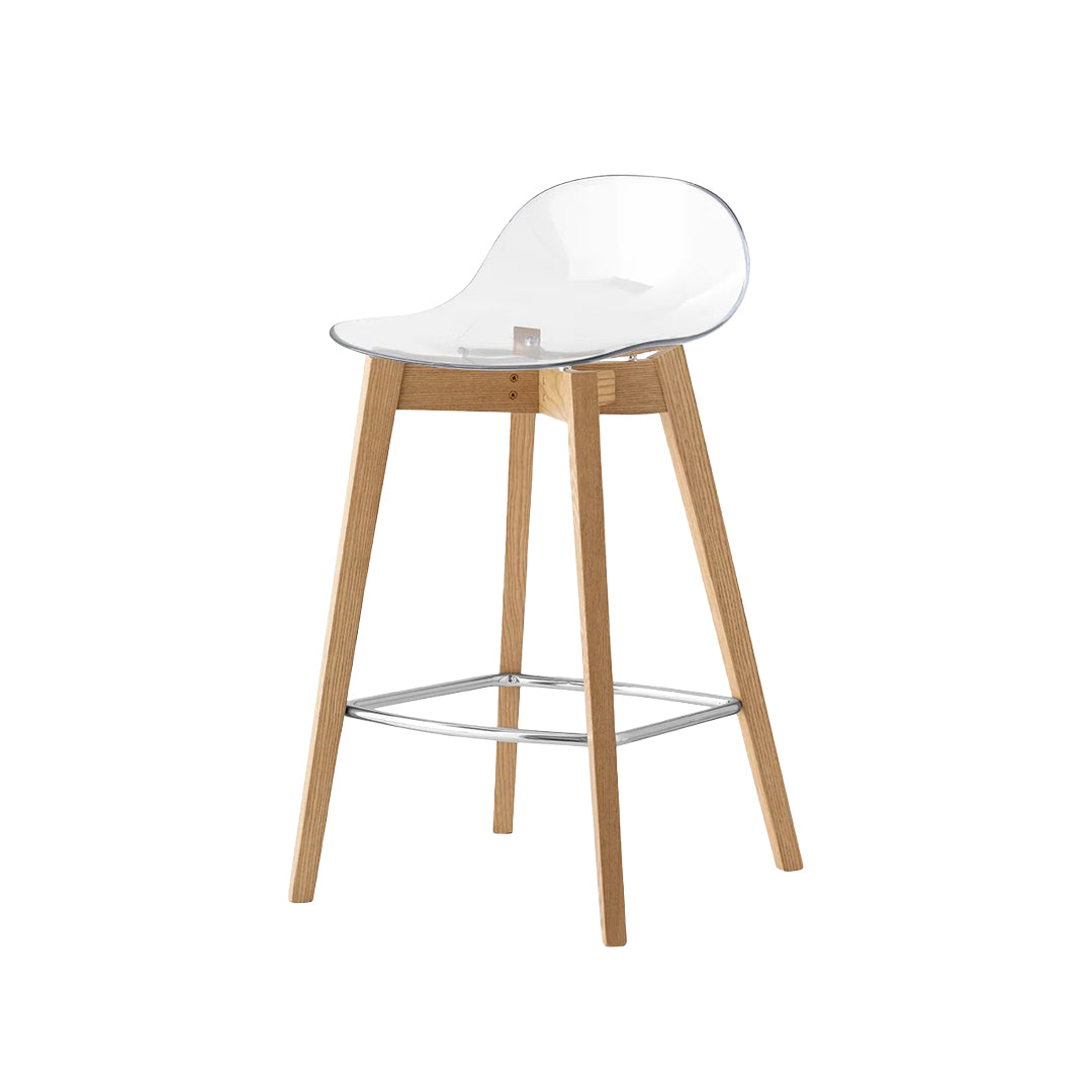 Banco para cocina Academy de madera y policarbonato. Muebles Italianos variant