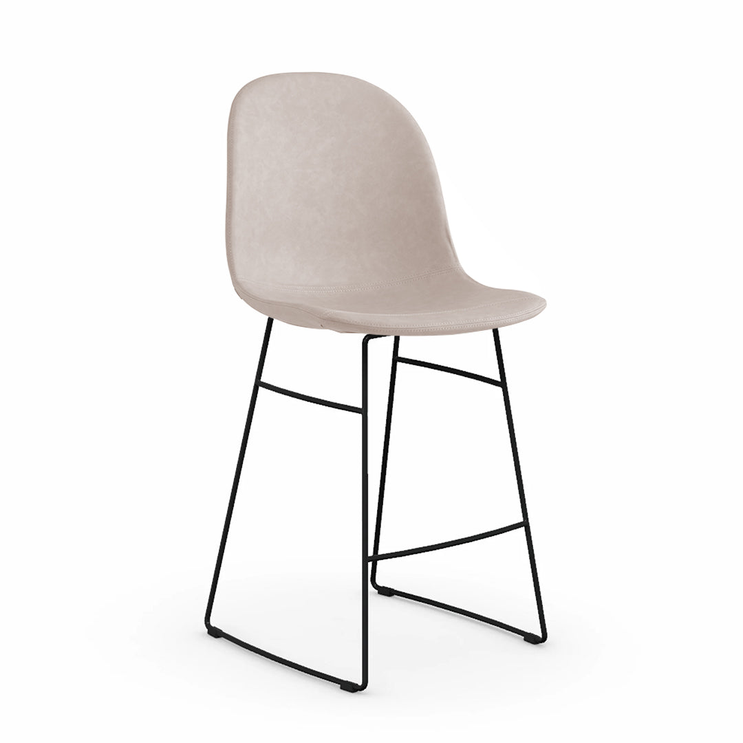 Banco Italiano para cocina Academy tipo piel y metal. Muebles Italianos variant