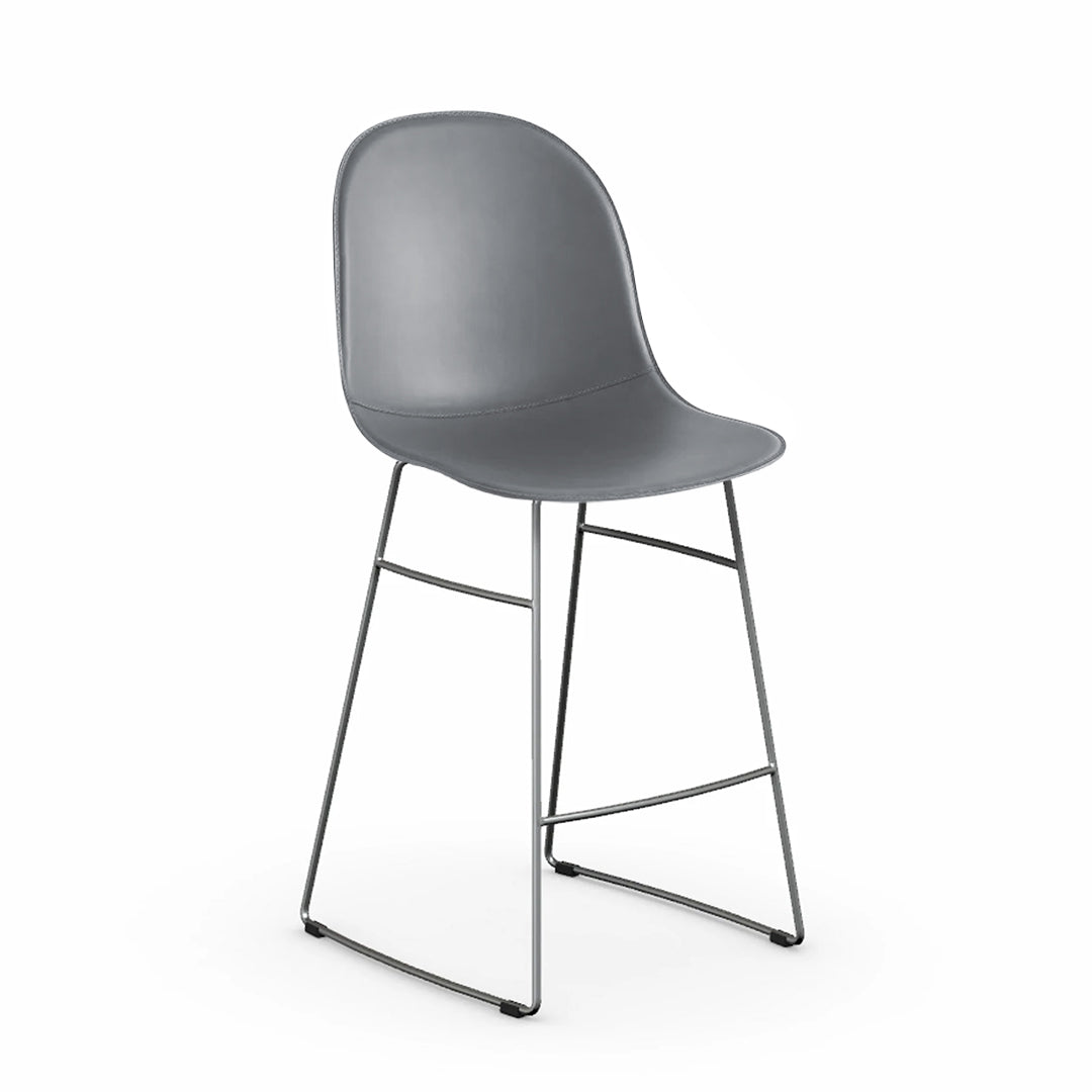 Banco Italiano para cocina Academy de cuero y metal. Muebles Italianos variant