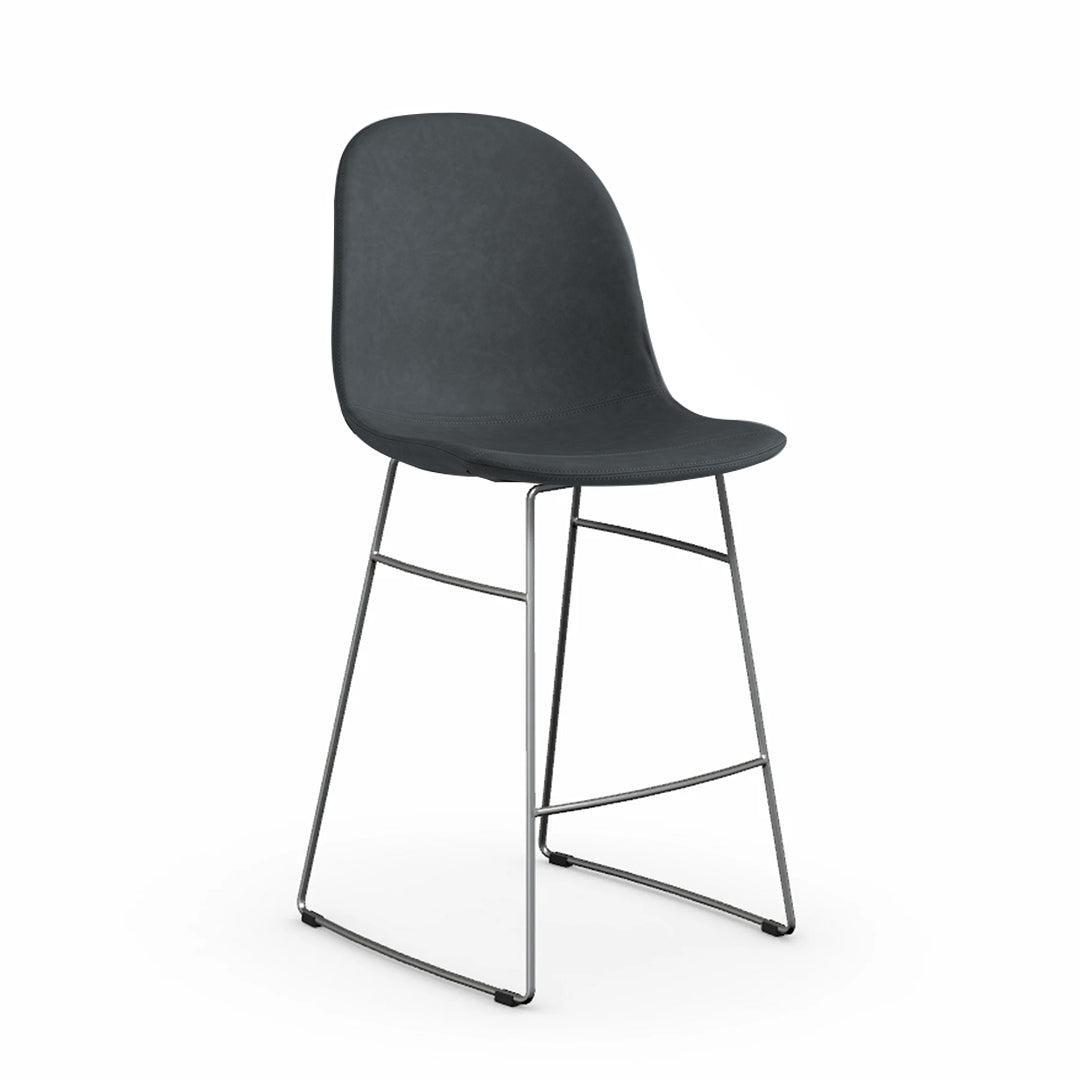 Banco Italiano para cocina Academy tipo piel y metal. Muebles Italianos variant