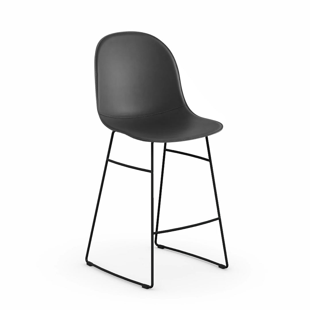 Banco Italiano para cocina Academy de cuero y metal. Muebles Italianos variant