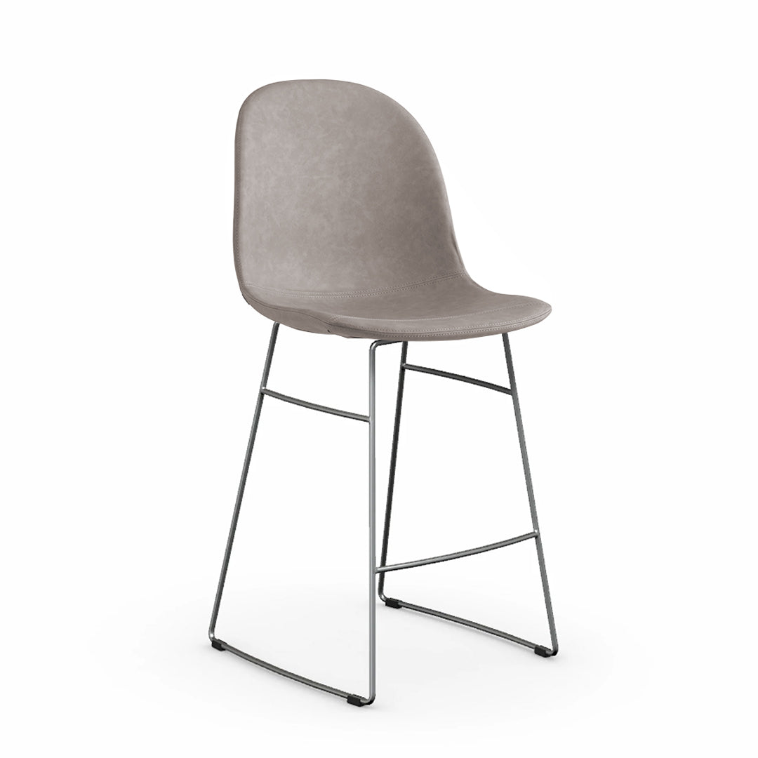 Banco Italiano para cocina Academy tipo piel y metal. Muebles Italianos variant