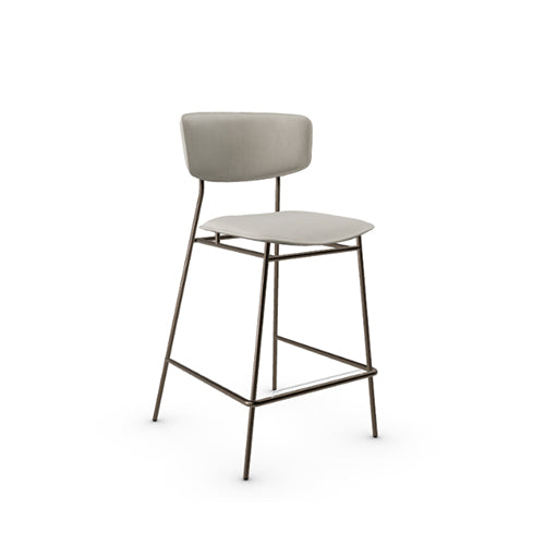 banco fifties tipo piel y metal