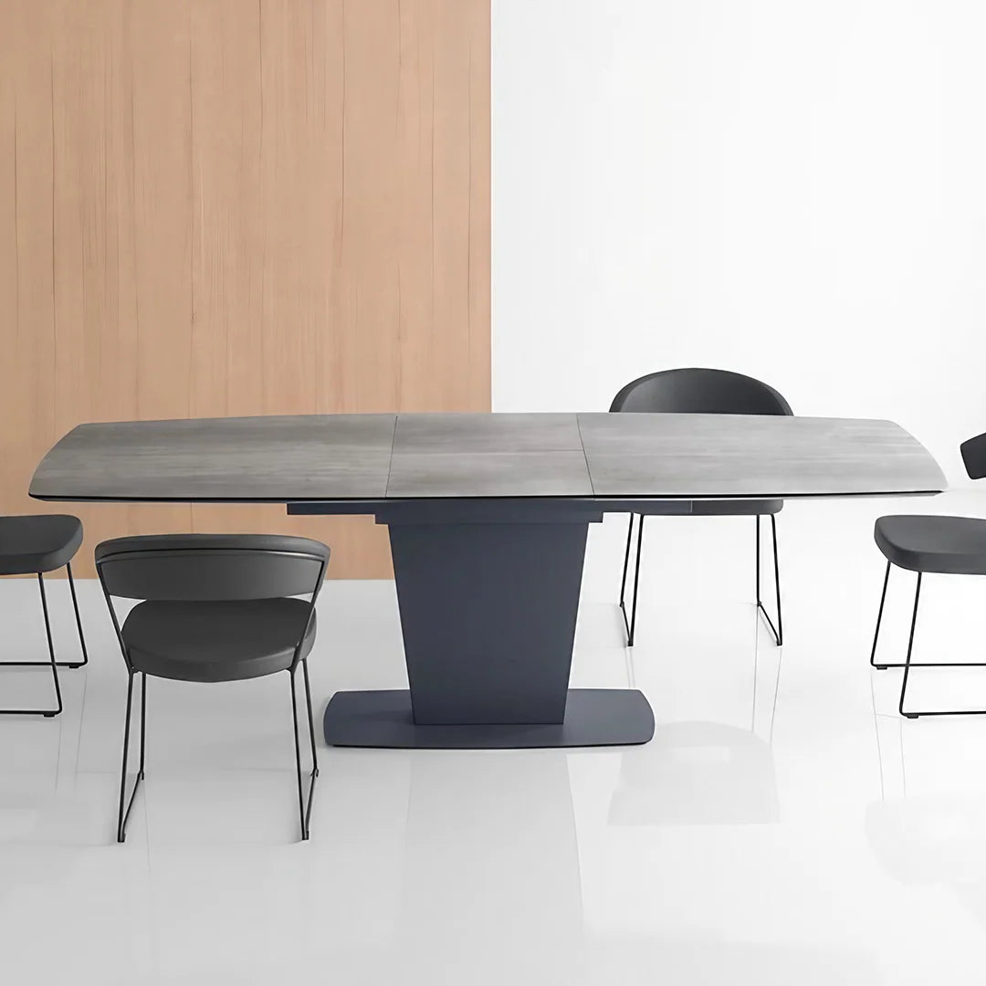 Mesa Extensible Athos Cerámica Gris Cemento 180 cm