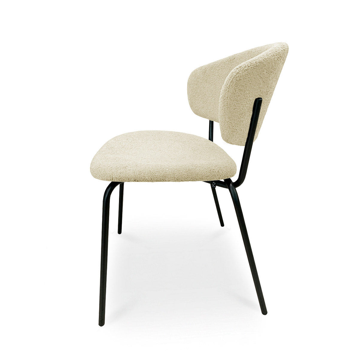 Silla italiana para comedor Desy en tela Etienne