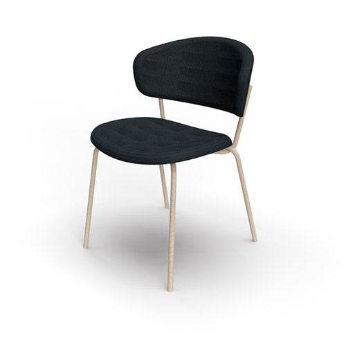 Silla italiana para comedor Desy de metal