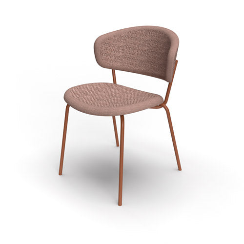 Silla italiana para comedor Desy de metal