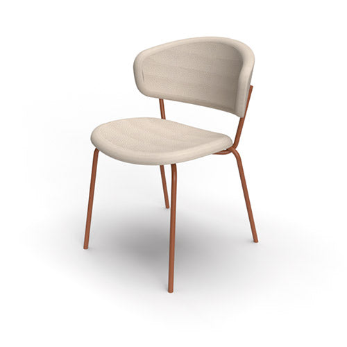 Silla italiana para comedor Desy de metal