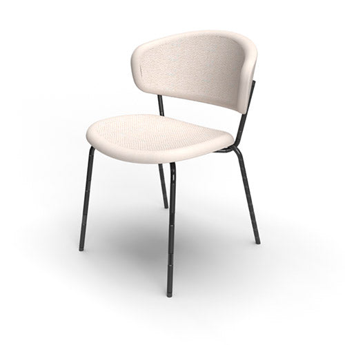 Silla italiana para comedor Desy de metal