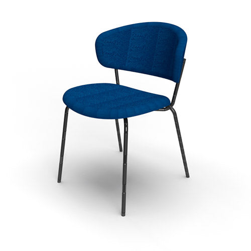 Silla italiana para comedor Desy de metal