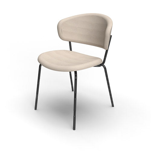 Silla italiana para comedor Desy de metal