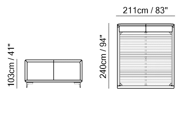 Cama Giunca King Size. Muebles Italianos