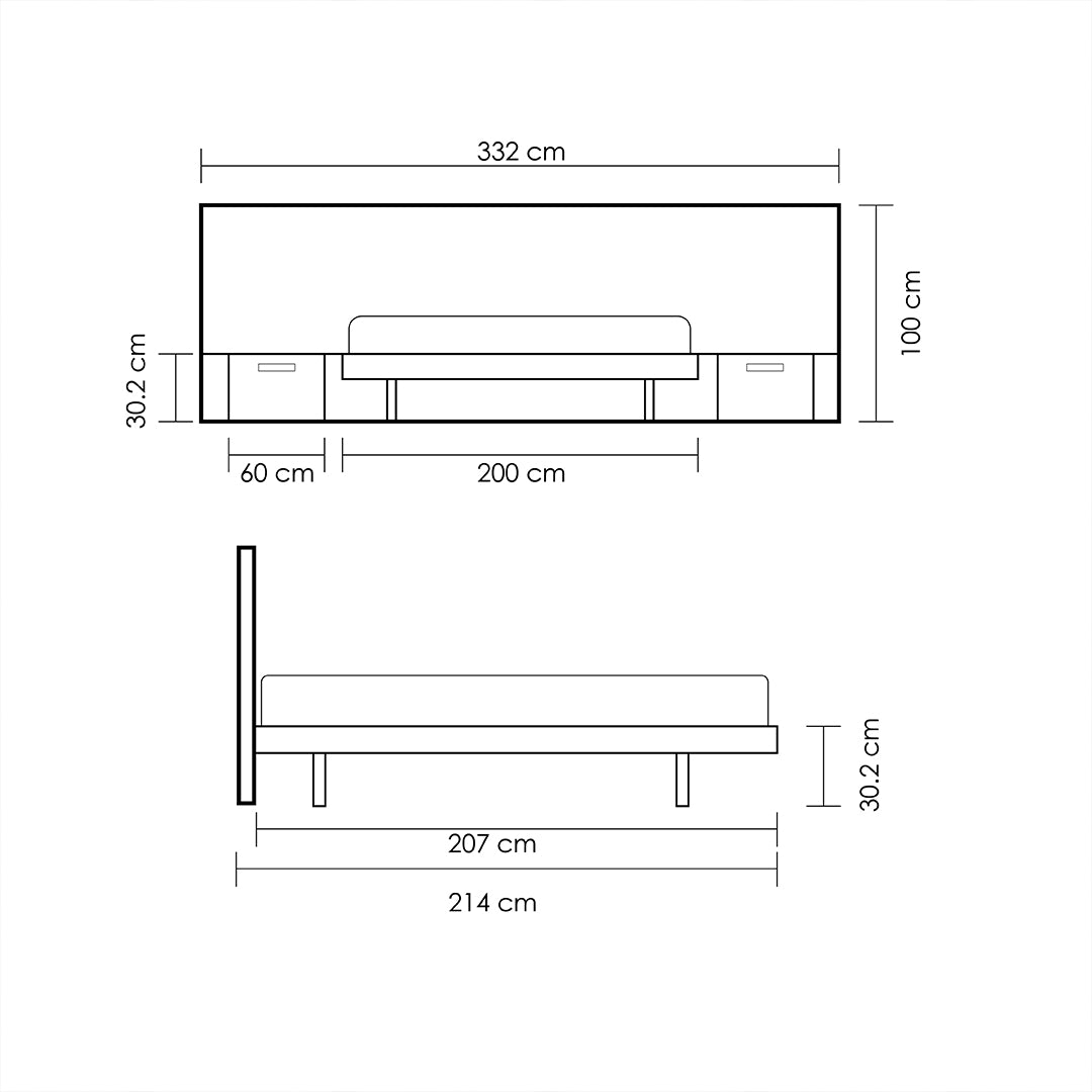 Recamara Righetto King size