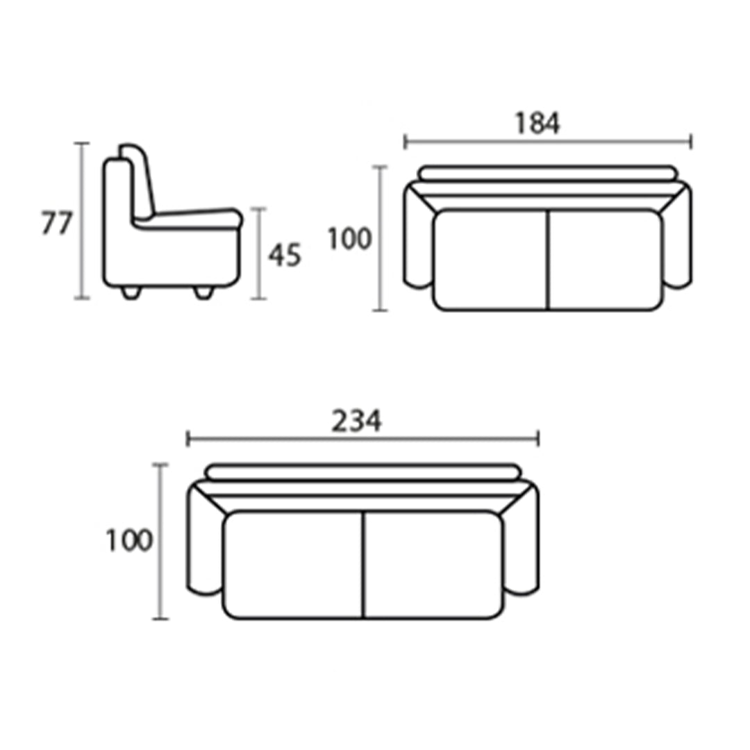 Sala completa Malibú. Muebles Italianos