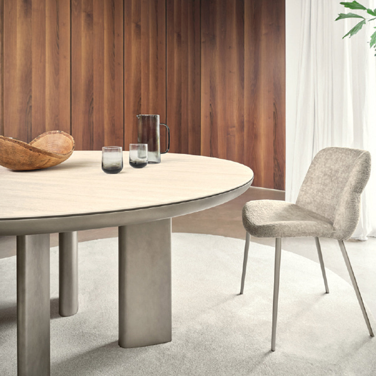 mesa Sandy circular fija FDA-160