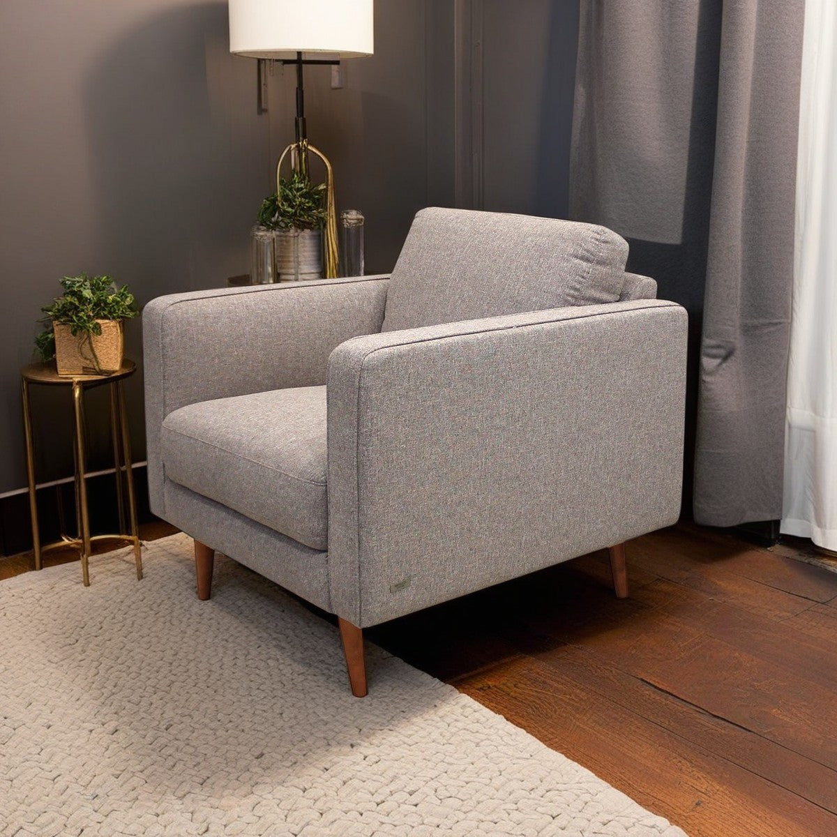 Sillón Destrezza Natuzzi en tela eolo rosa