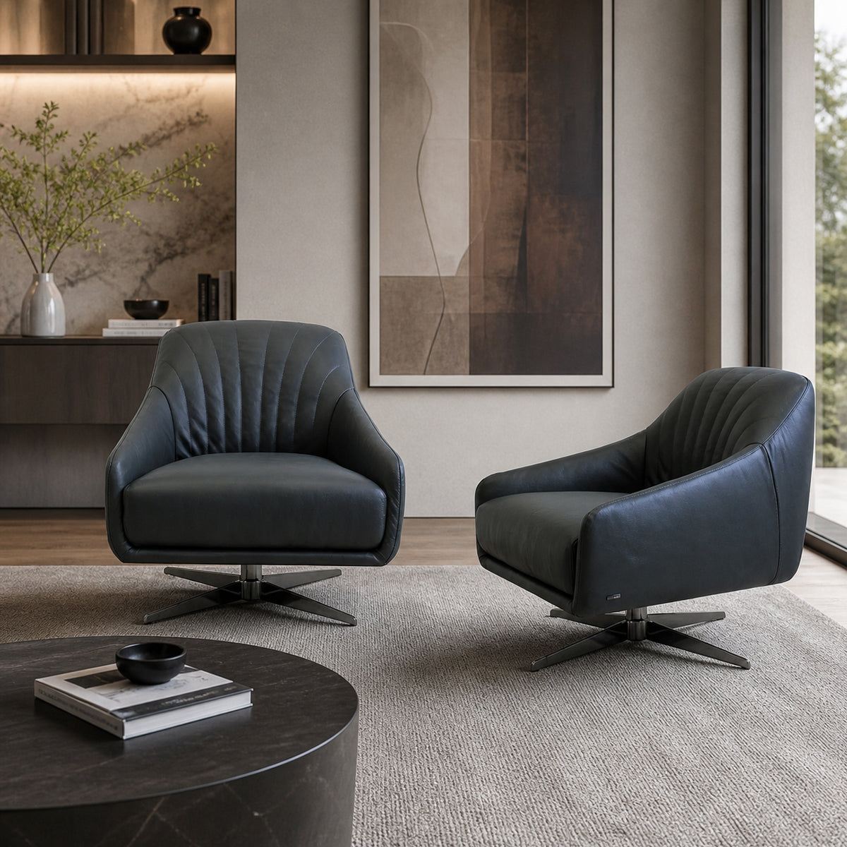 Sillón Felicita Natuzzi Giratorio