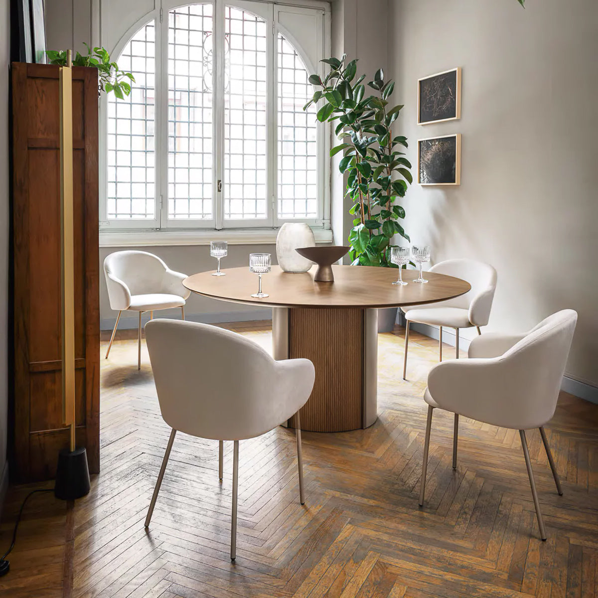 mesa yoroi circular 140 (inserto acanalado)