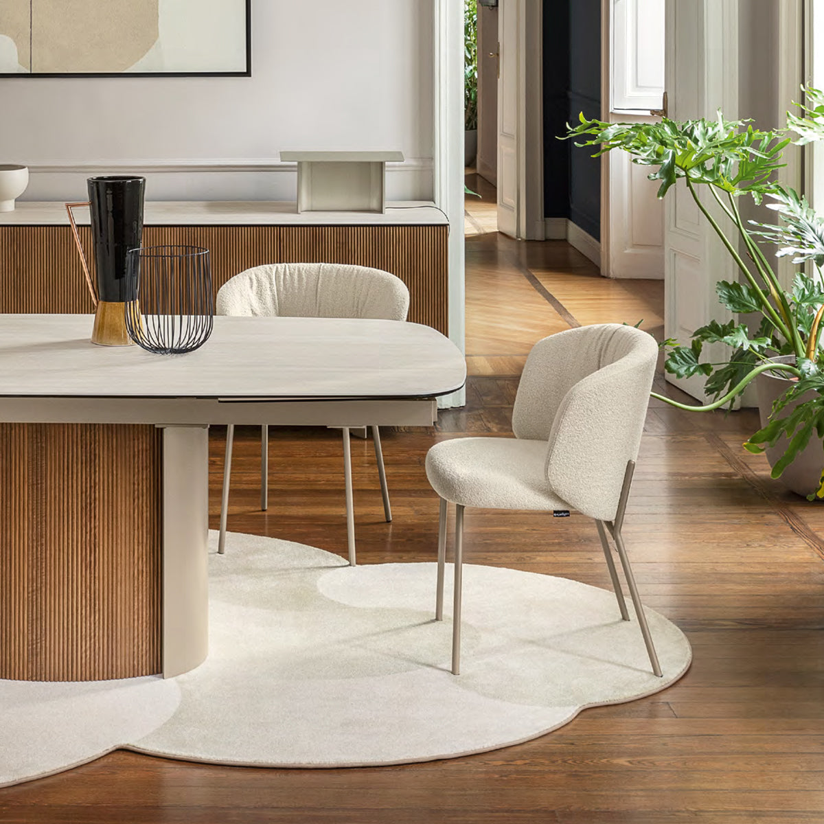 mesa yoroi extensible S 165 (inserto acanalado)