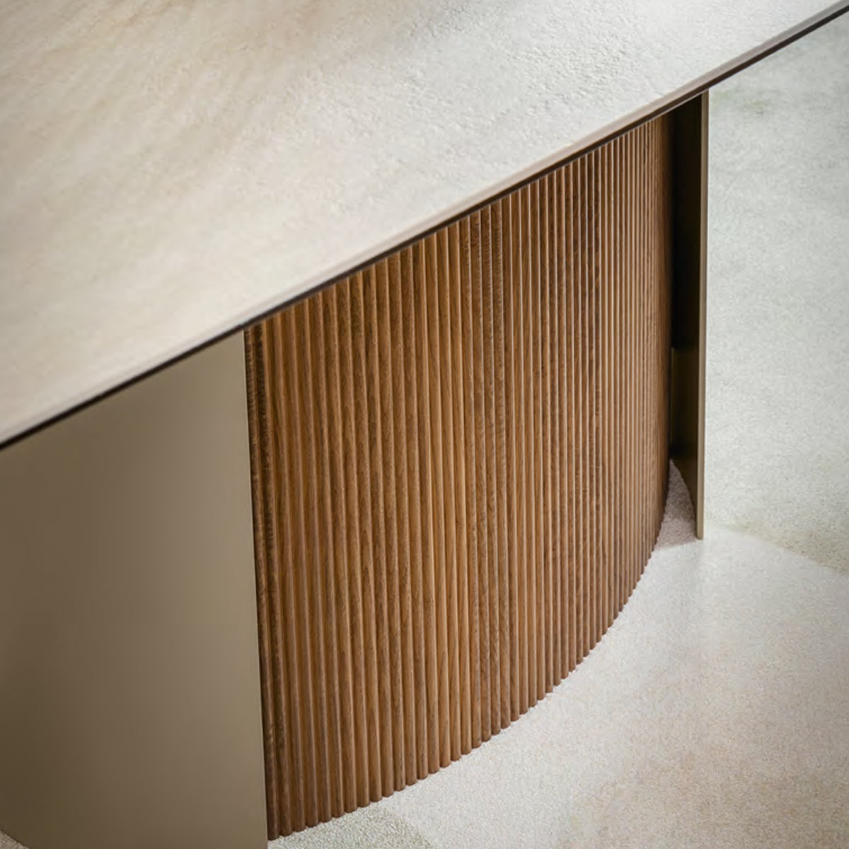 mesa yoroi extensible S 165 (inserto acanalado)