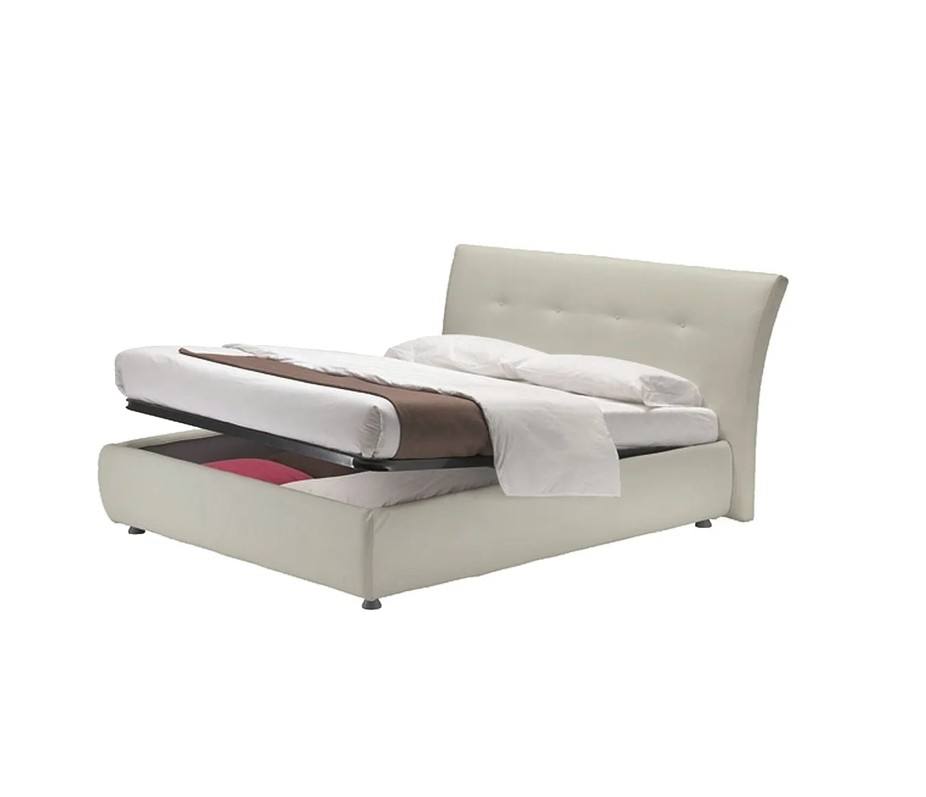 Cama Zico Queen Size en Tela. Muebles Italianos